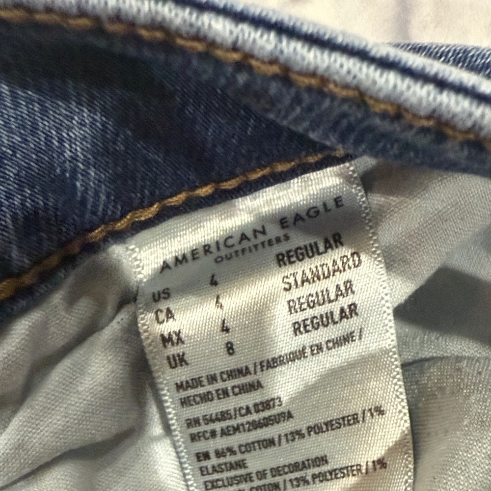 American Eagle Outfitters Dark Blue Skinny Jeans - Picture 3 of 9